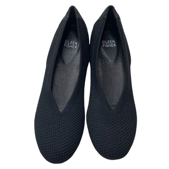 Eileen Fisher Shoes Eileen Fisher Seam Flat Hidden Heel Knit Black